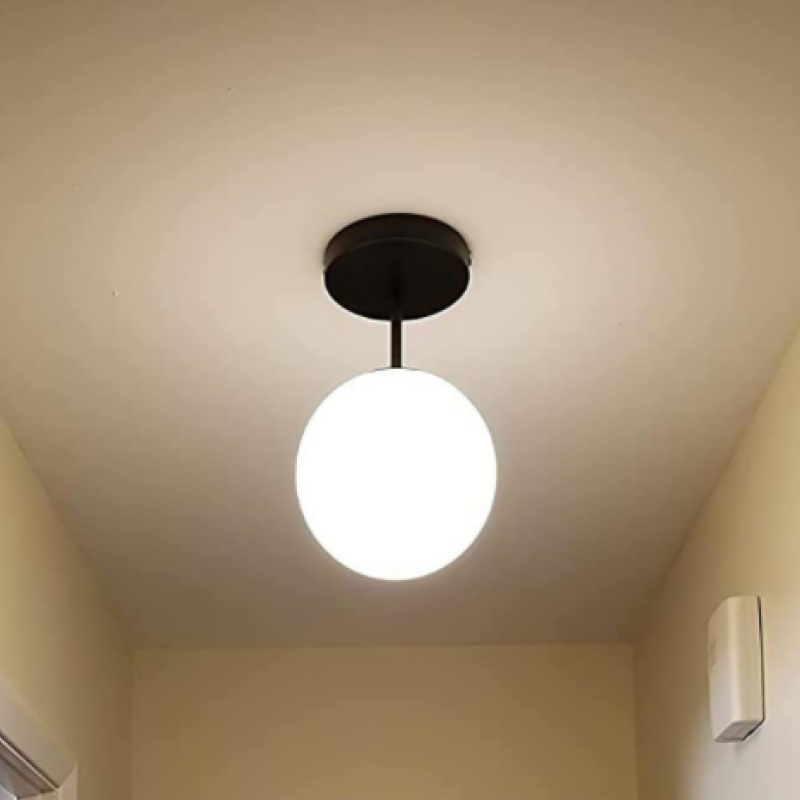 Lore Semi-Flush Mount Ceiling Light Glass - Lamp Copper