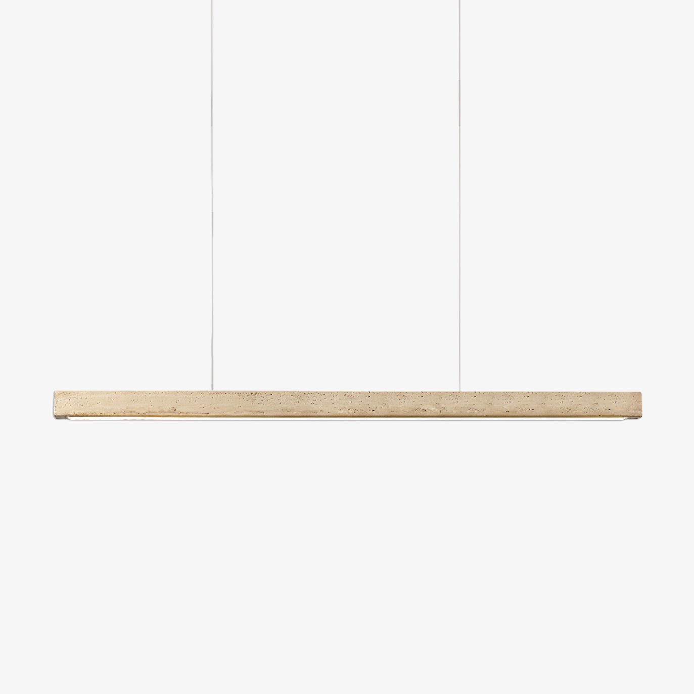 Imiror Minimalist Travertine Linear Pendant Light - Lamp Copper