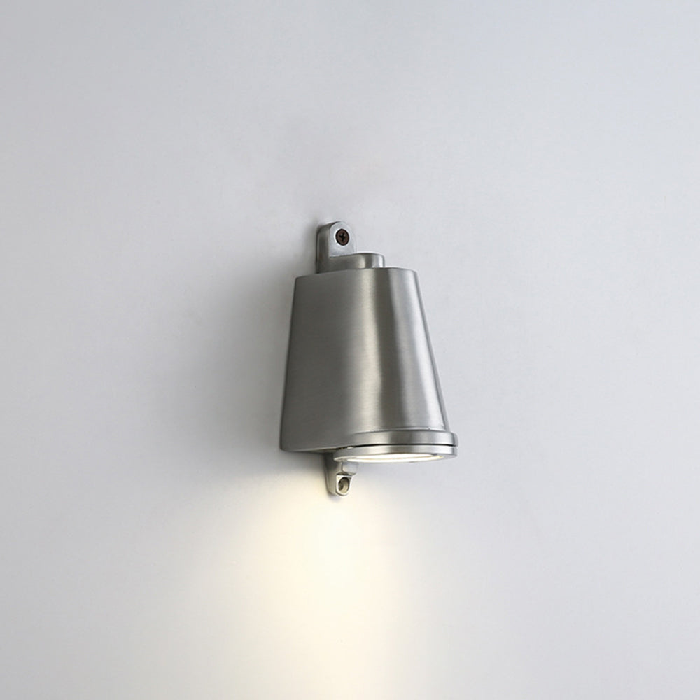 Ray Industrial Metal Bell Shaped Indoor Wall Lamp, Black/Grey/Coppery/Aluminum - Lamp Copper