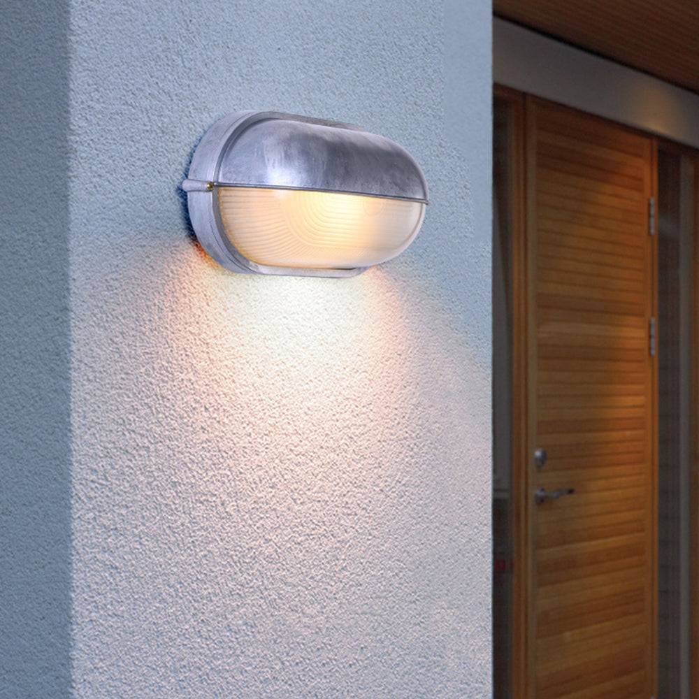 Vorn Modern Round/Ellipse Outdoor Waterproof Wall Lamp. 2 Colors - Lamp Copper