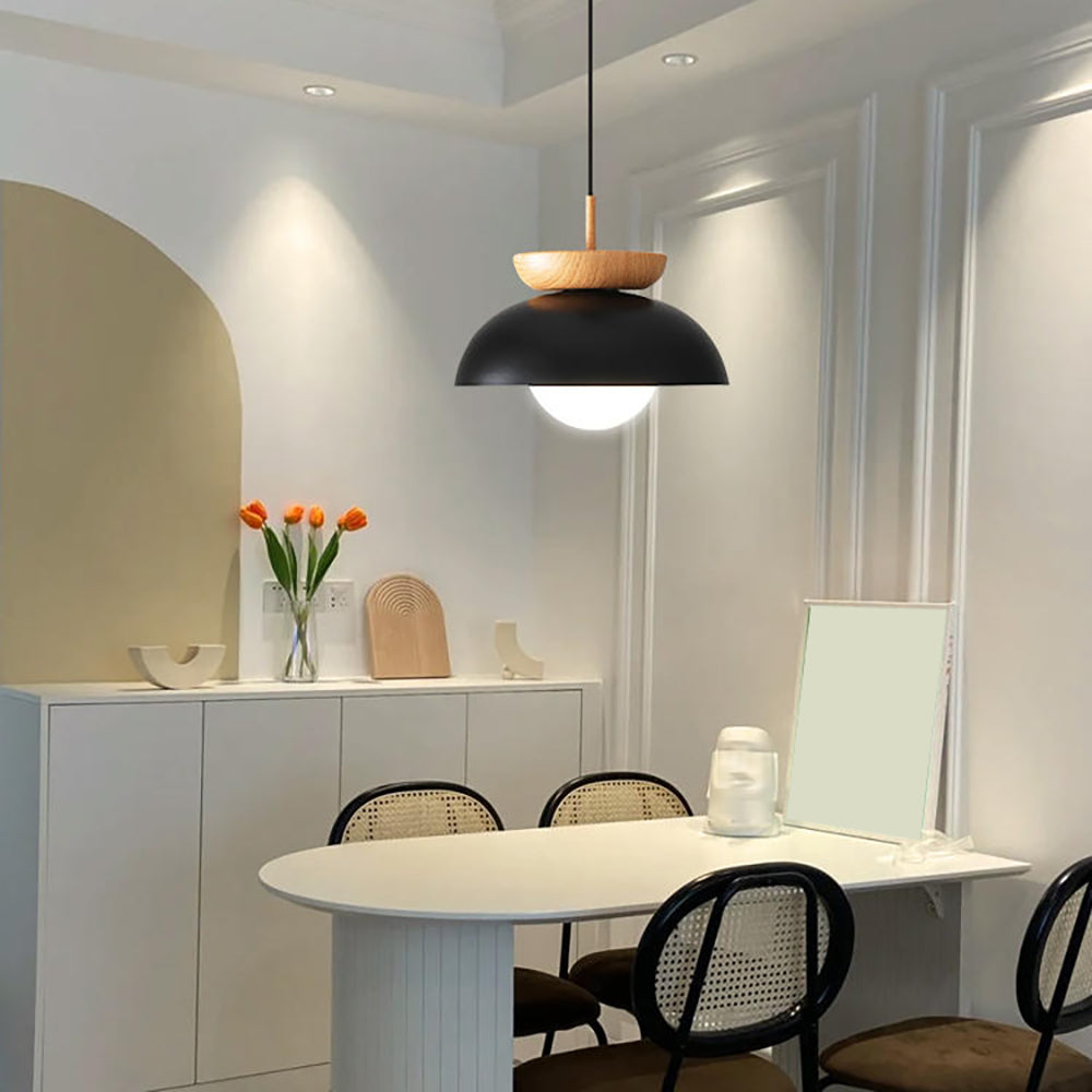 Muto Nordic Pendant Light/Flush Mount Ceiling Light Wood/Metal Black Kitchen Balcony - Lamp Copper