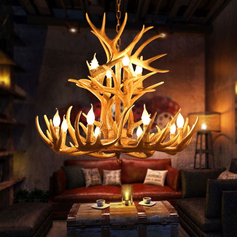 Silva Nordic LED Pendant Light Wood Metal Bar/Dining Room/Living Room - Lamp Copper