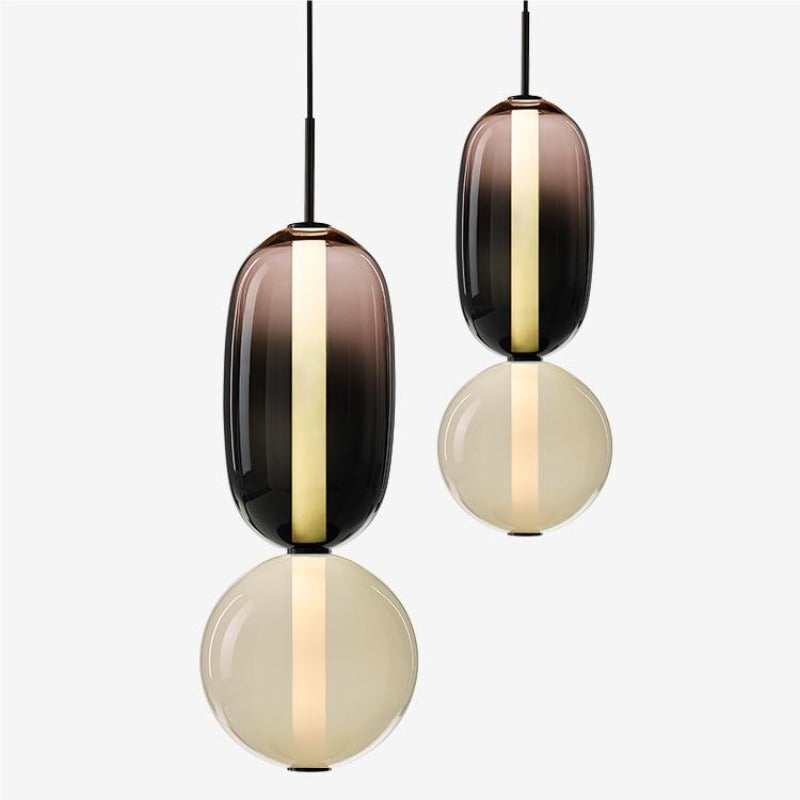 Syro Pendant Light Candied Glass - Lamp Copper