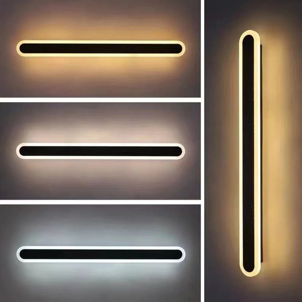 Orral Outdoor Wall Lamp Linear Oval - Lamp Copper