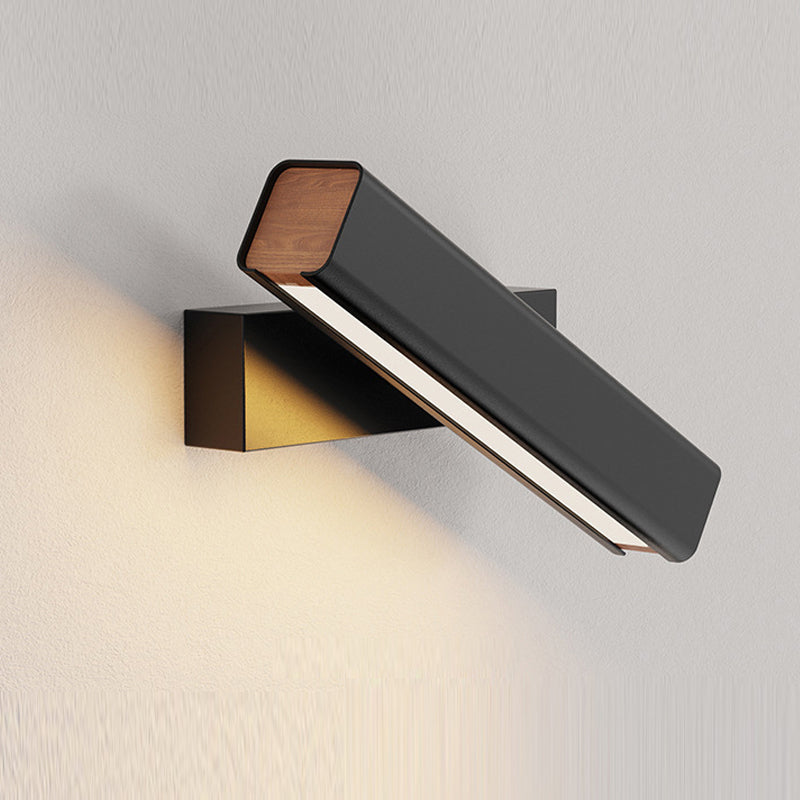 Orin Modern Rectangles Metal Rotatable Wall Lamp, Black/White - Lamp Copper
