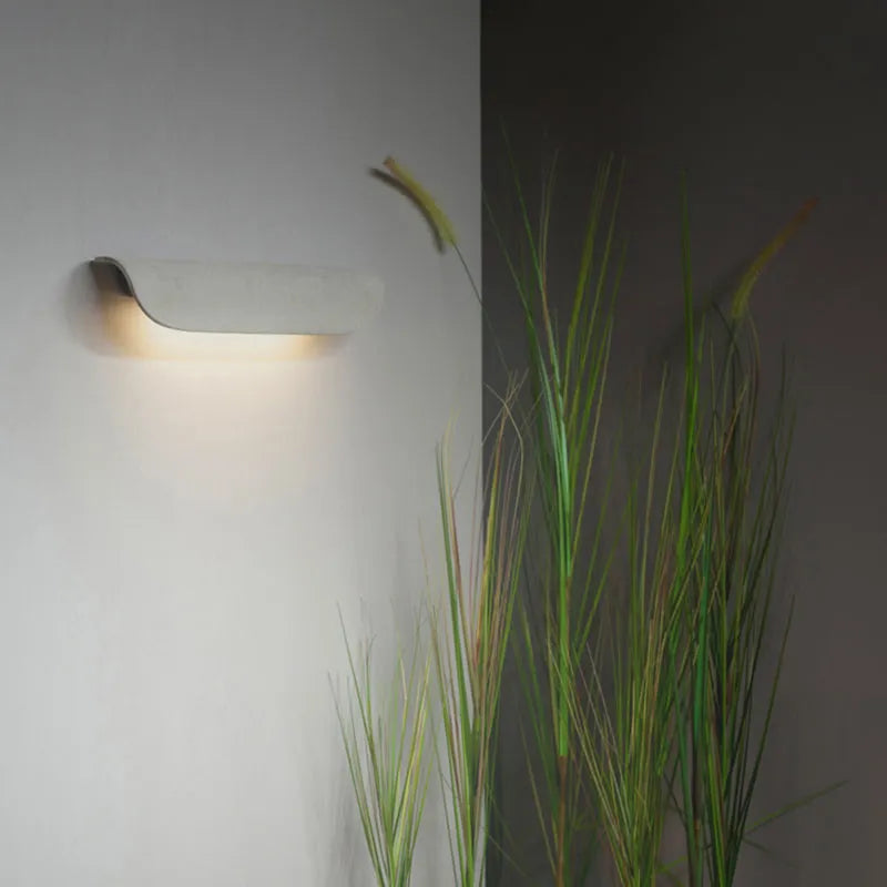 Ray Modern Outdoor Wall Lighting, Waterproof, Curved - Lamp Copper