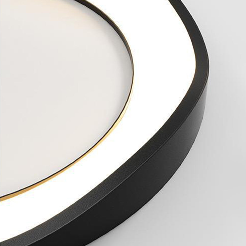 Arisha Pendant Light Rond Modern, Black/White, Dining Room - Lamp Copper
