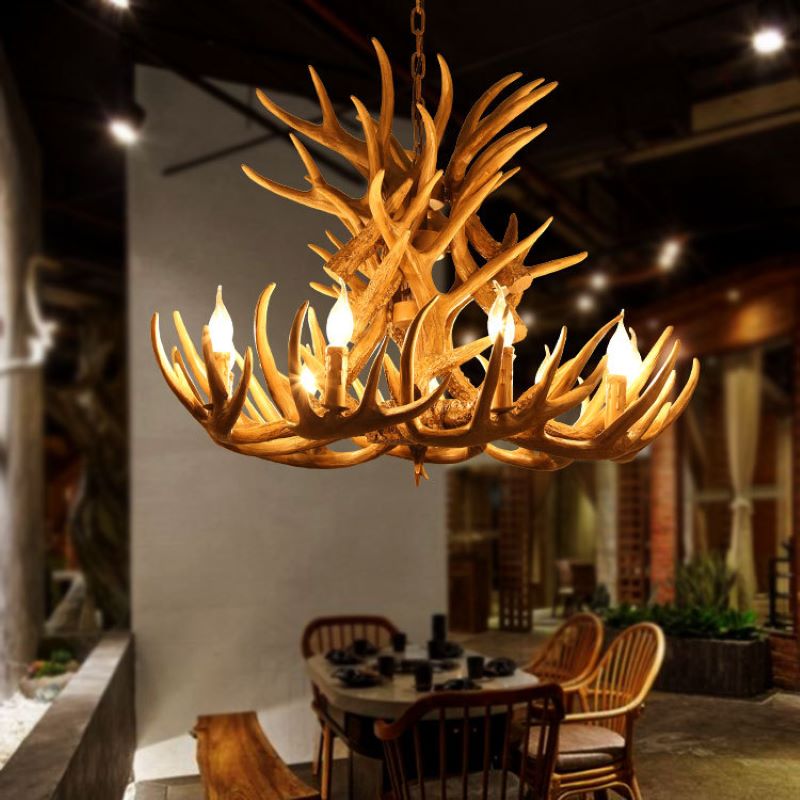 Silva Nordic LED Pendant Light Wood Metal Bar/Dining Room/Living Room - Lamp Copper