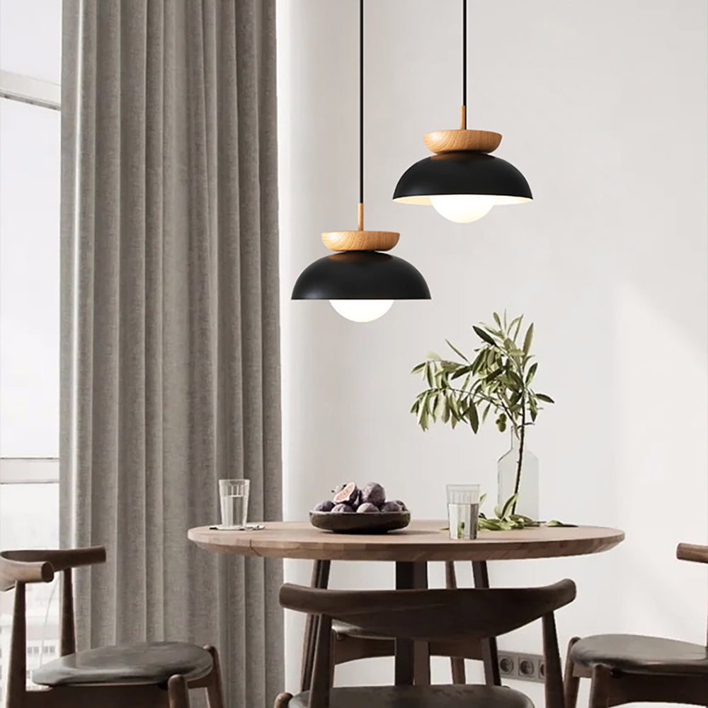 Muto Nordic Pendant Light/Flush Mount Ceiling Light Wood/Metal Black Kitchen Balcony - Lamp Copper
