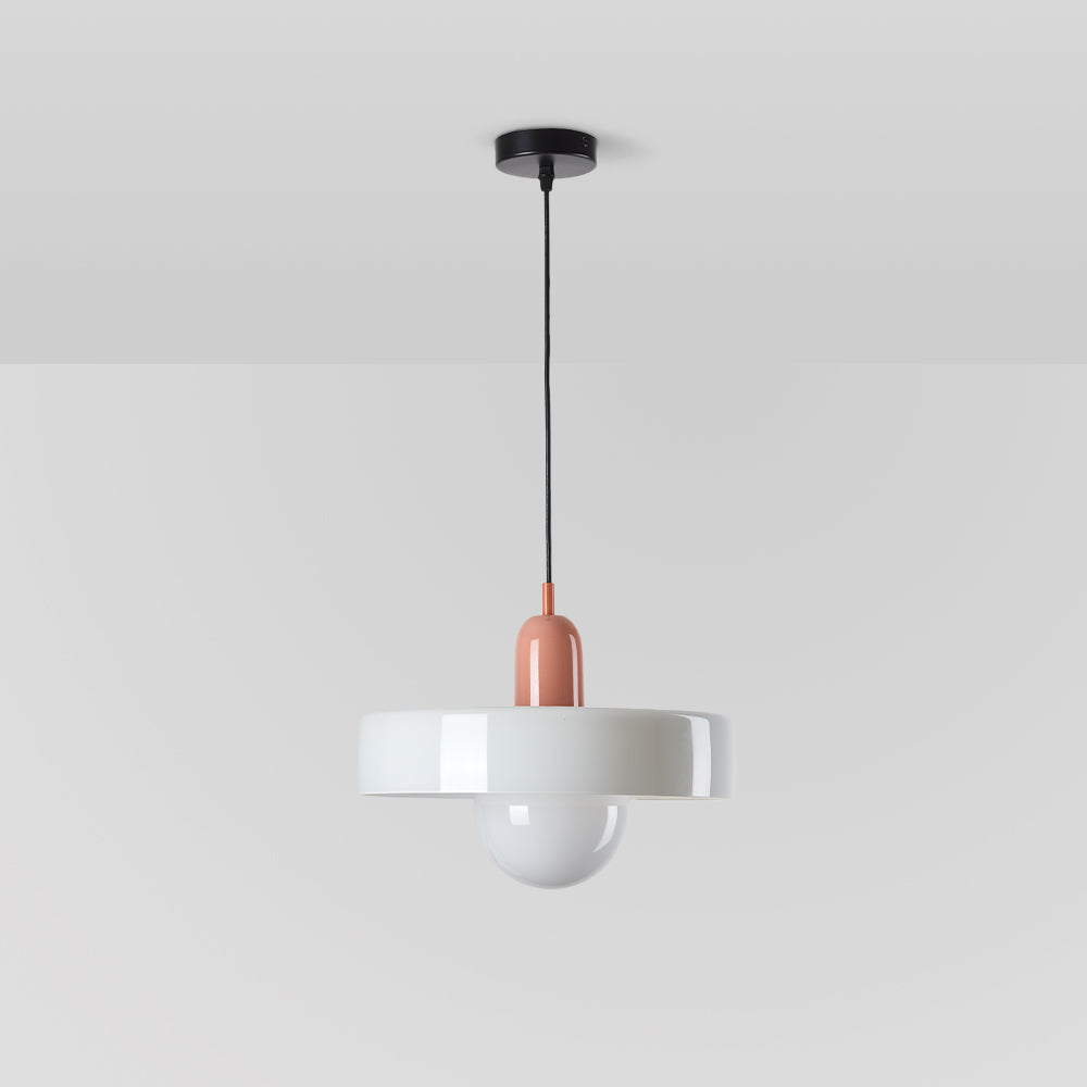 Jess Vintage Glass Pendant Light - Lamp Copper