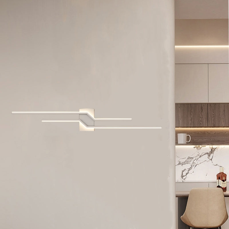 Arisha Minimalist Linear Metal Vanity Wall Light - Lamp Copper