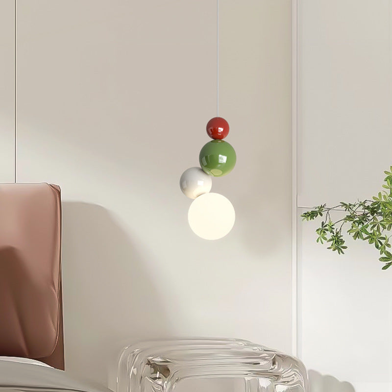 Valentina Modern LED Pendant Light White Metal Bedroom Living Room - Lamp Copper