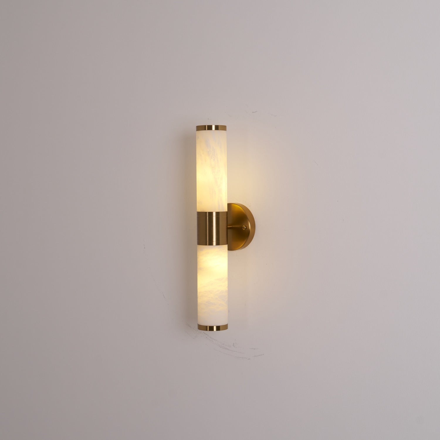 Kaia Minimalist Alabaster Wall Lamp - Lamp Copper