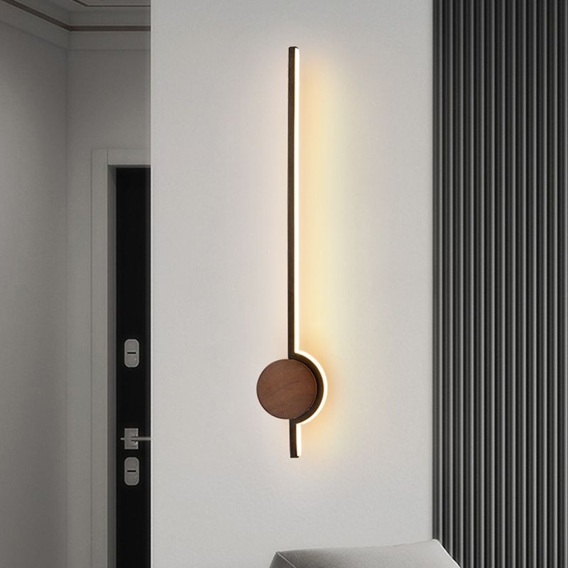Arisha Nordic Linear Vanity Wall Lamp,Black/White/Gold,Bedroom - Lamp Copper