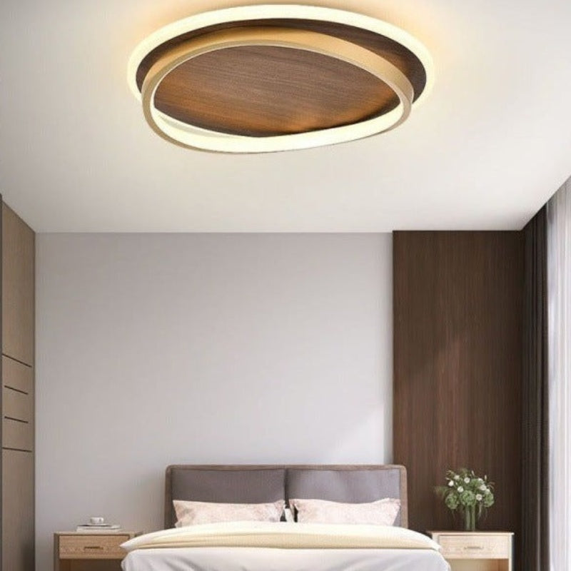 Arisha Modern Rund Dimmable Ceiling Light Gold Metal Acrylic Bedroom - Lamp Copper