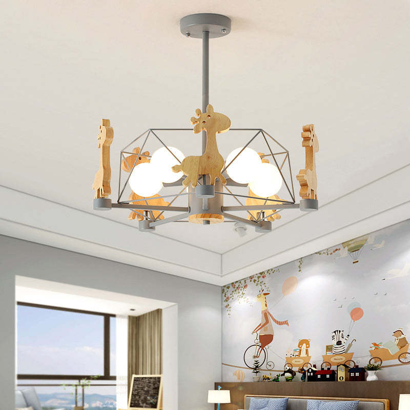 Arisha Giraffes LED Flush Mount Ceiling Light - Lamp Copper