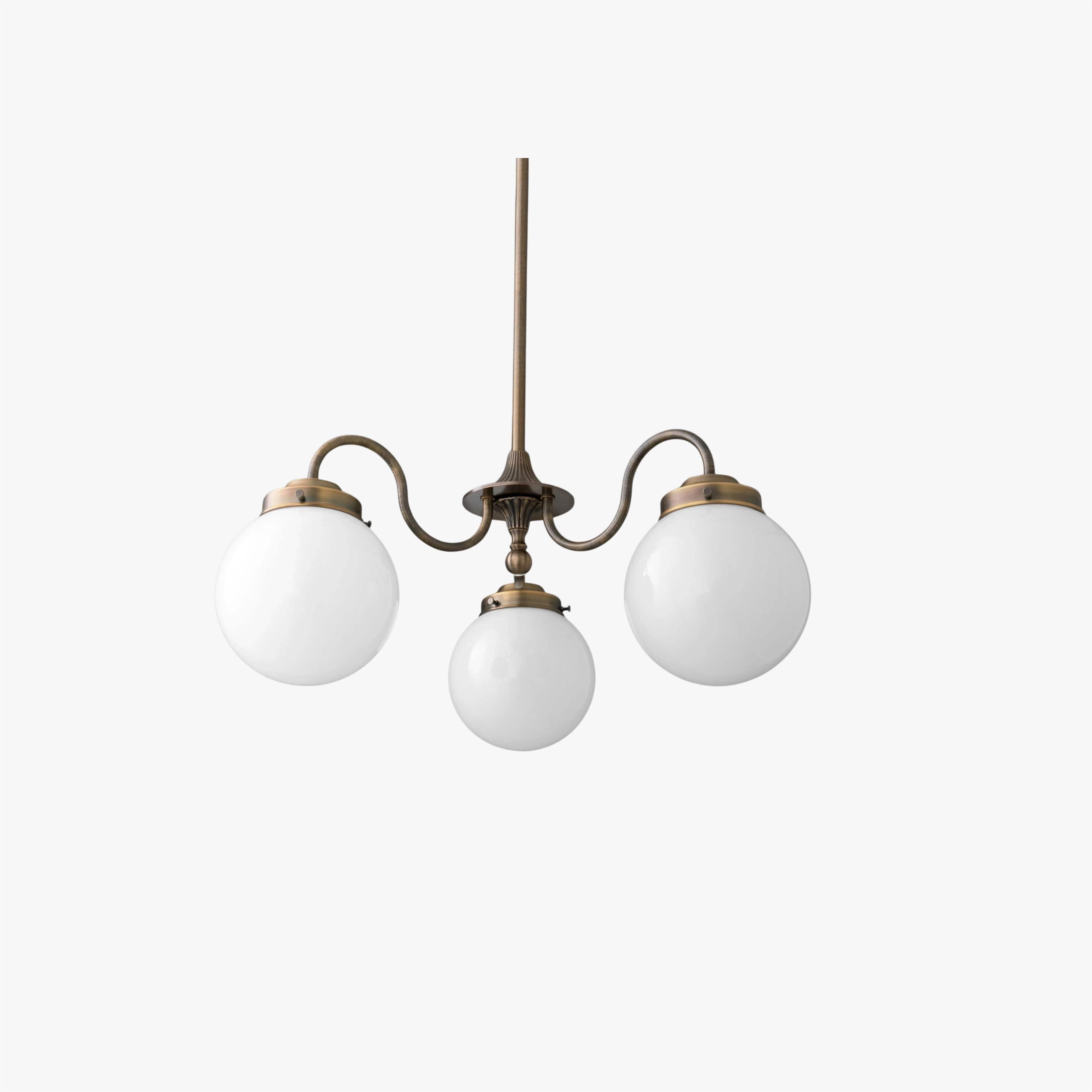 Pearl 3-Light Glass  Chandelier