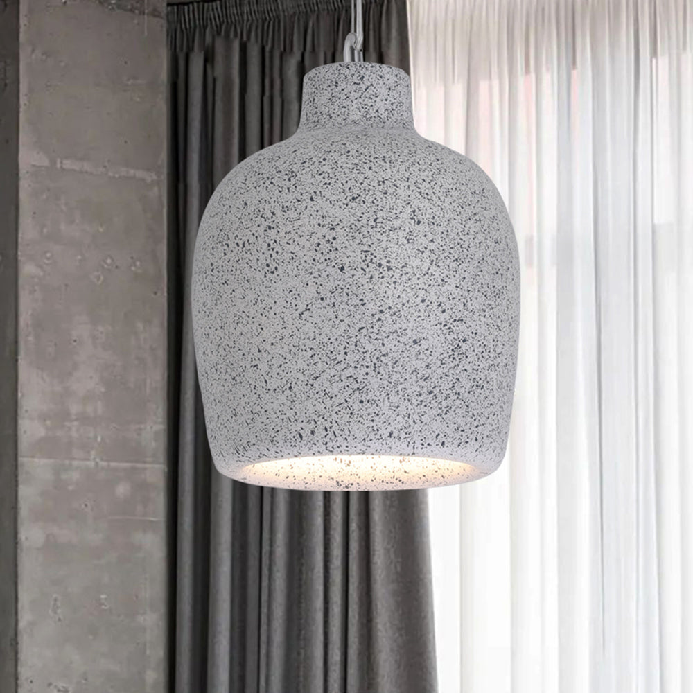 Avi Wabi Sabi Jar Shaped Resin Pendant Light, 4 Color - Lamp Copper