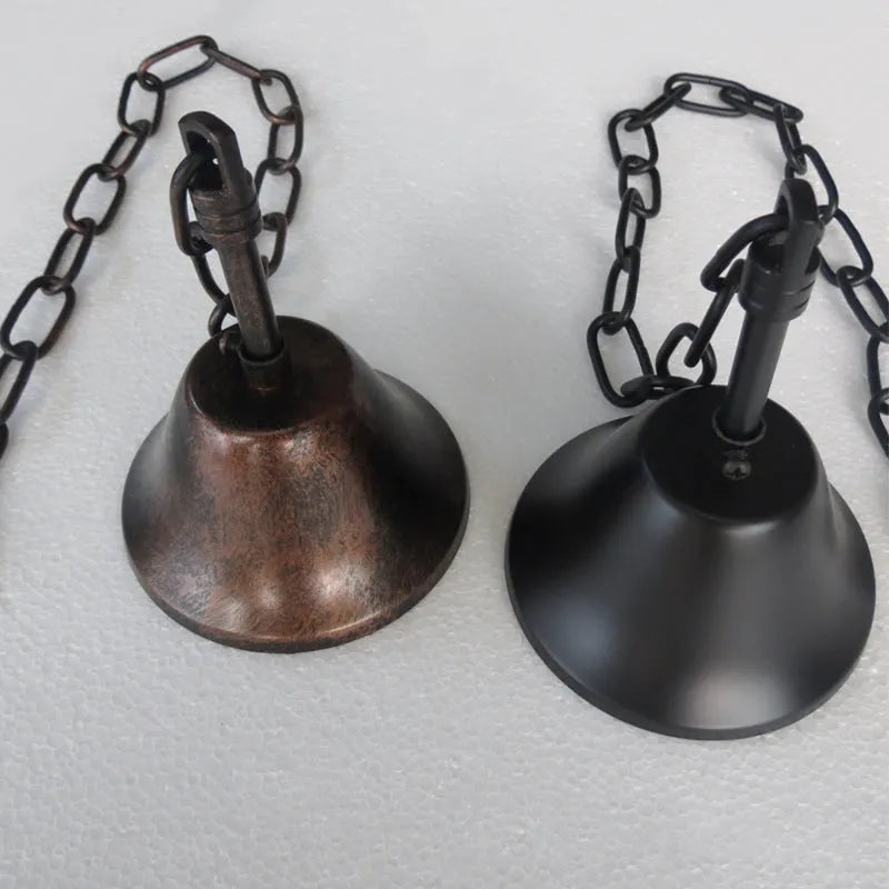 Silva Pendant Light Glass Black Industrial LED Living Room - Lamp Copper