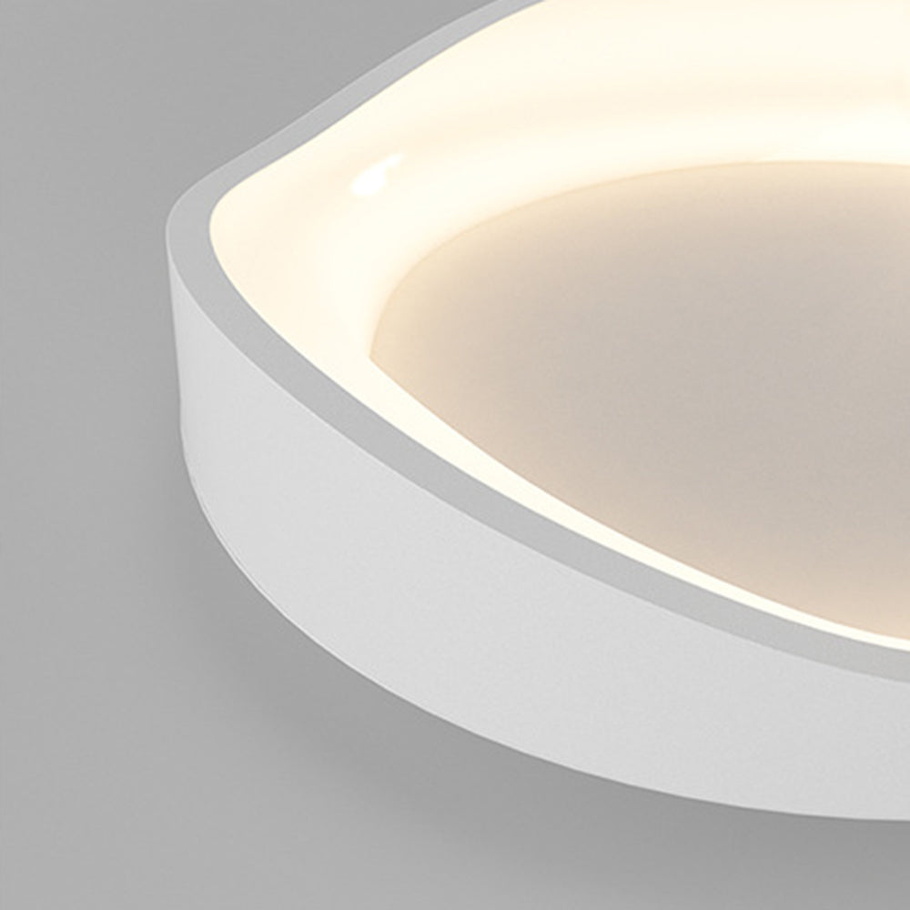 Arisha Modern Wave Flush Mount Ceiling Light - Lamp Copper
