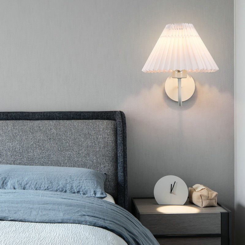 Tiffany Nordic Vintage Indoor Wall Lamp Brass/Black Metal Bedroom - Lamp Copper