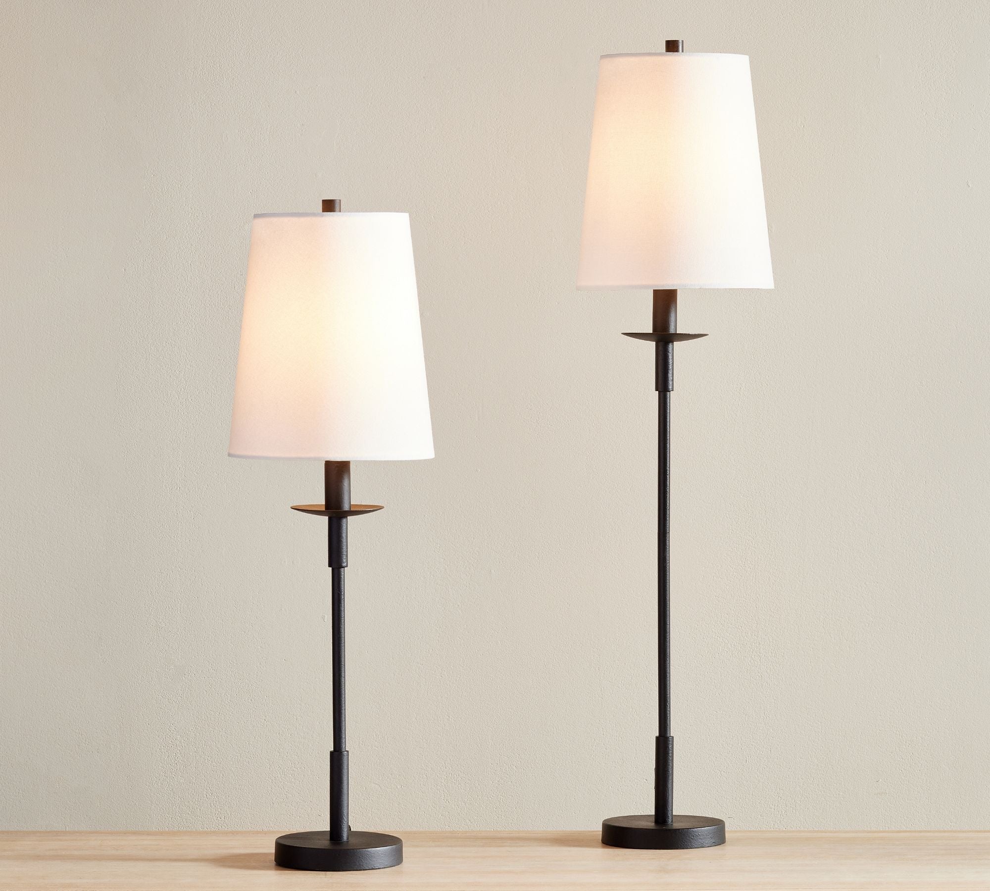 Lodge Modern Iron Linen Table Lamp  Bedroom