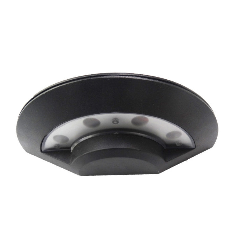 Ray Wall Lamp Flying Saucer, Metal LED, Black, Outdoor - Lamp Copper