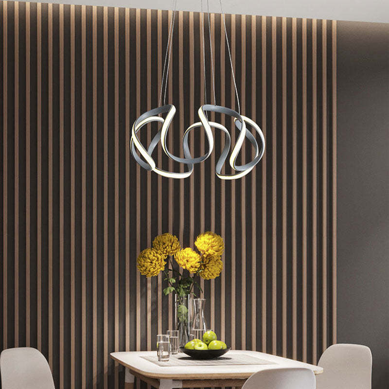 Clyra Modern Irregular Flower Pendant Light, 3 Colors - Lamp Copper