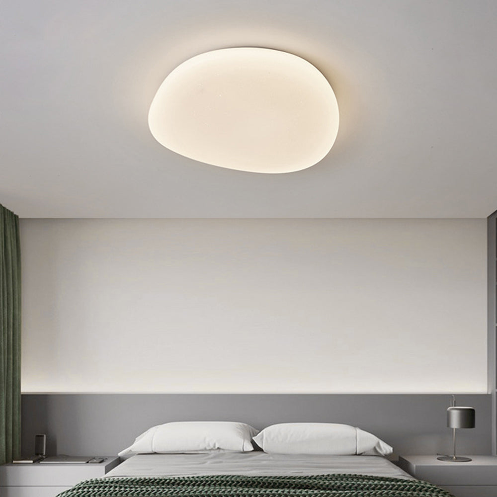 Sayu Flush Mount Ceiling Light, Pebbles Shape - Lamp Copper