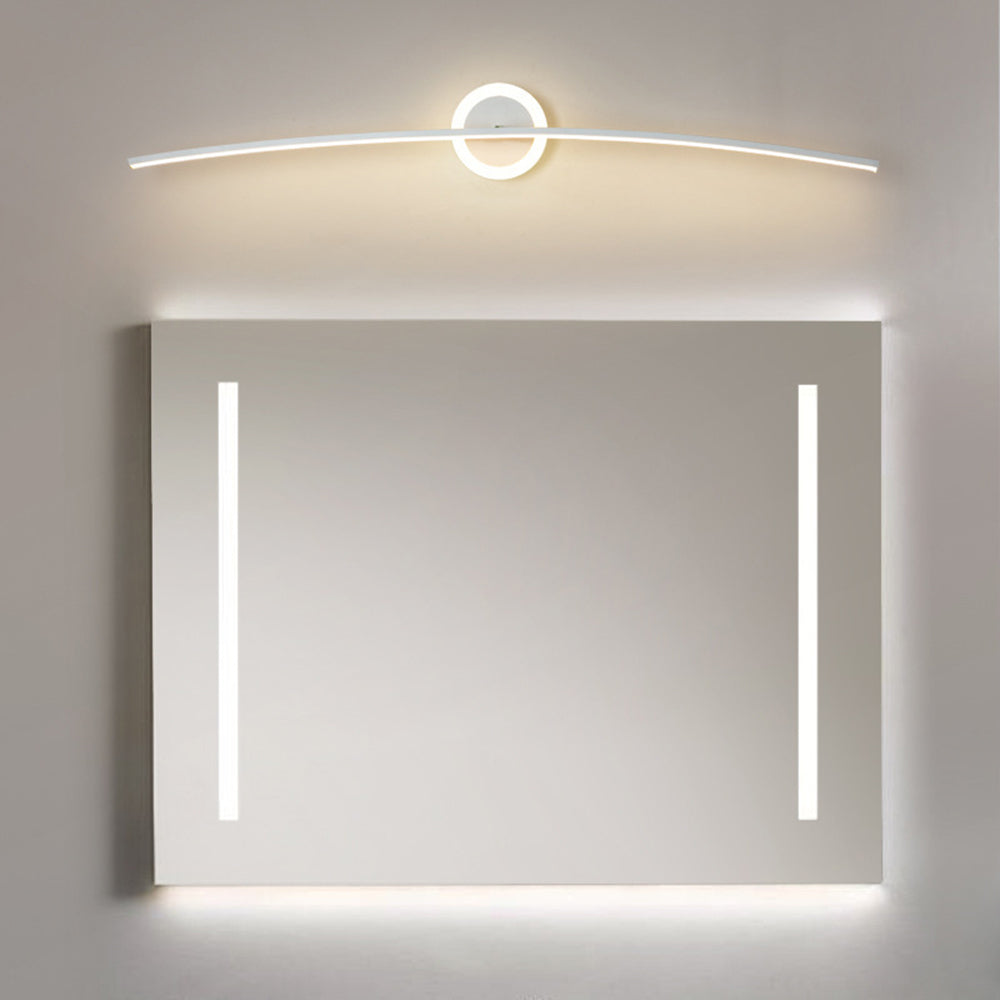 Arisha Modern Linear Metal Wall Lamp, White - Lamp Copper