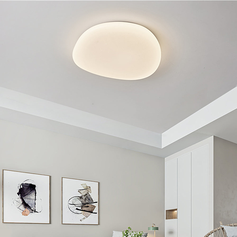 Sayu Flush Mount Ceiling Light, Pebbles Shape - Lamp Copper