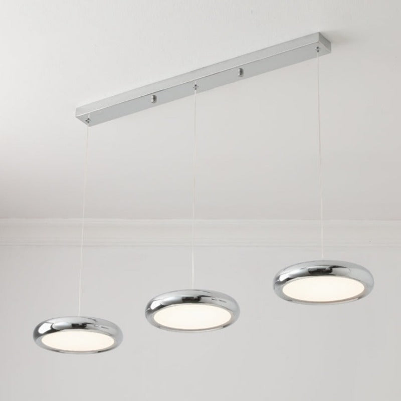 Aria Modern Minimalist Pendant Light Red Black Silver Metal Bedroom - Lamp Copper