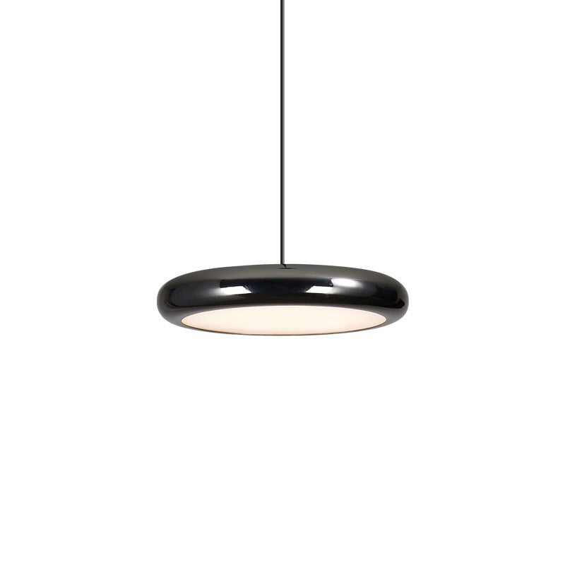 Aria Modern Minimalist Pendant Light Red Black Silver Metal Bedroom - Lamp Copper