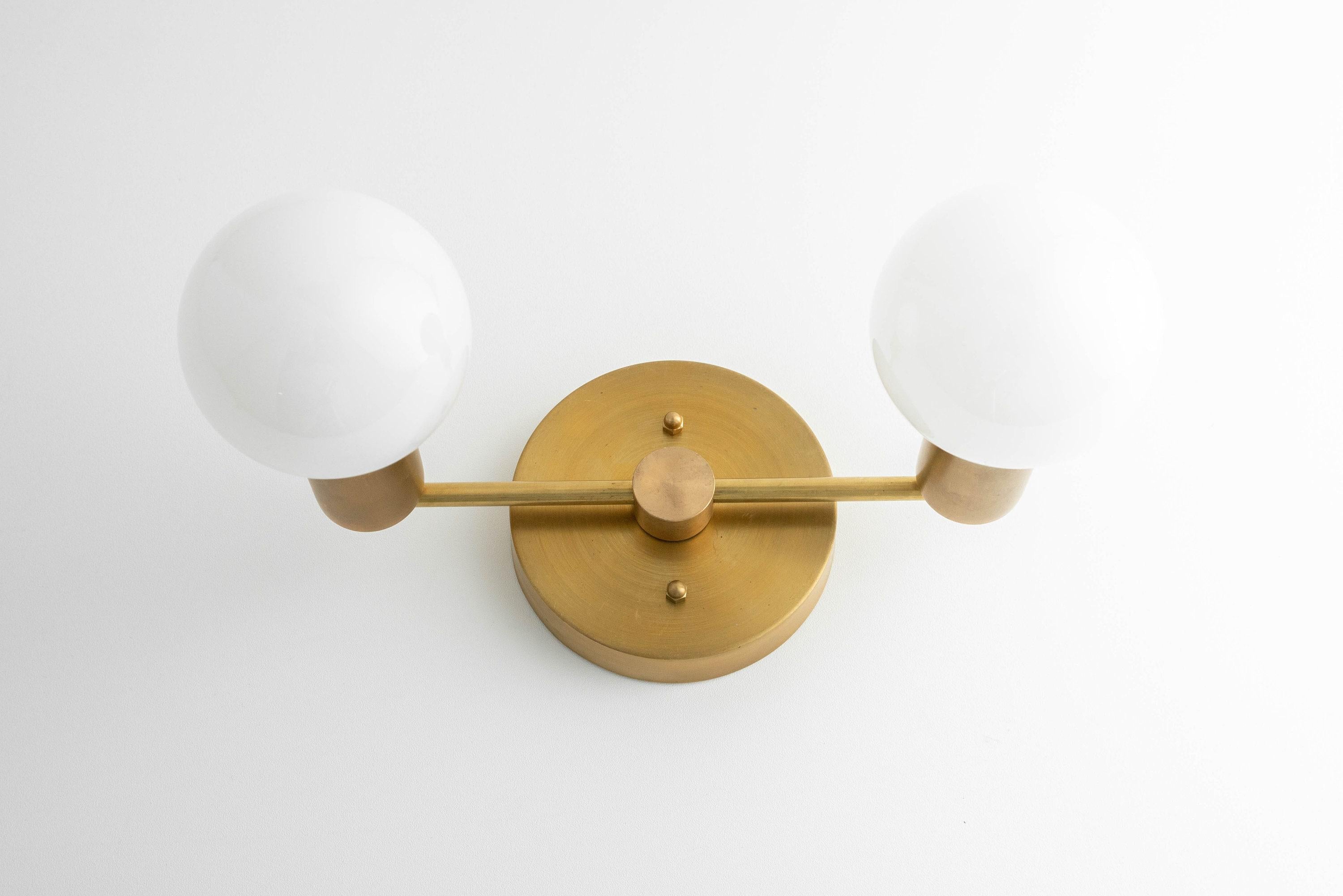 Pearl  Modern Brass Wall Sconce for Bathroom