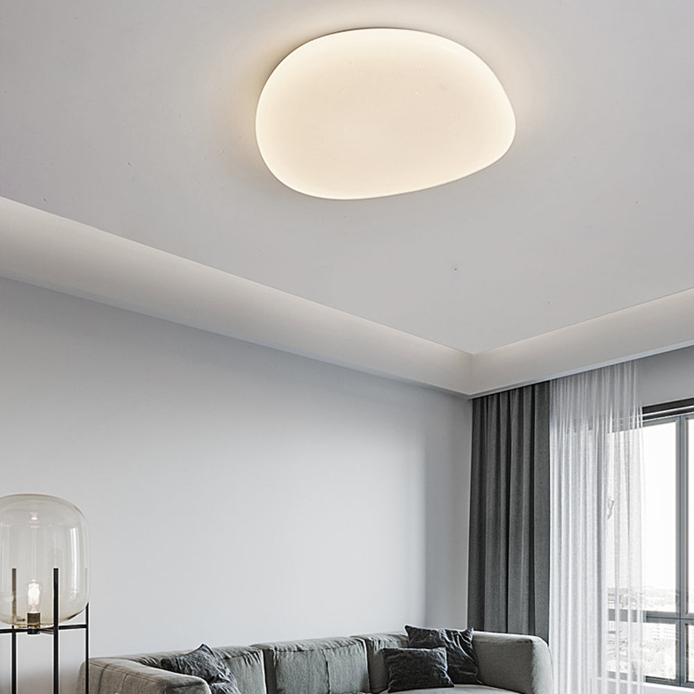 Sayu Flush Mount Ceiling Light, Pebbles Shape - Lamp Copper