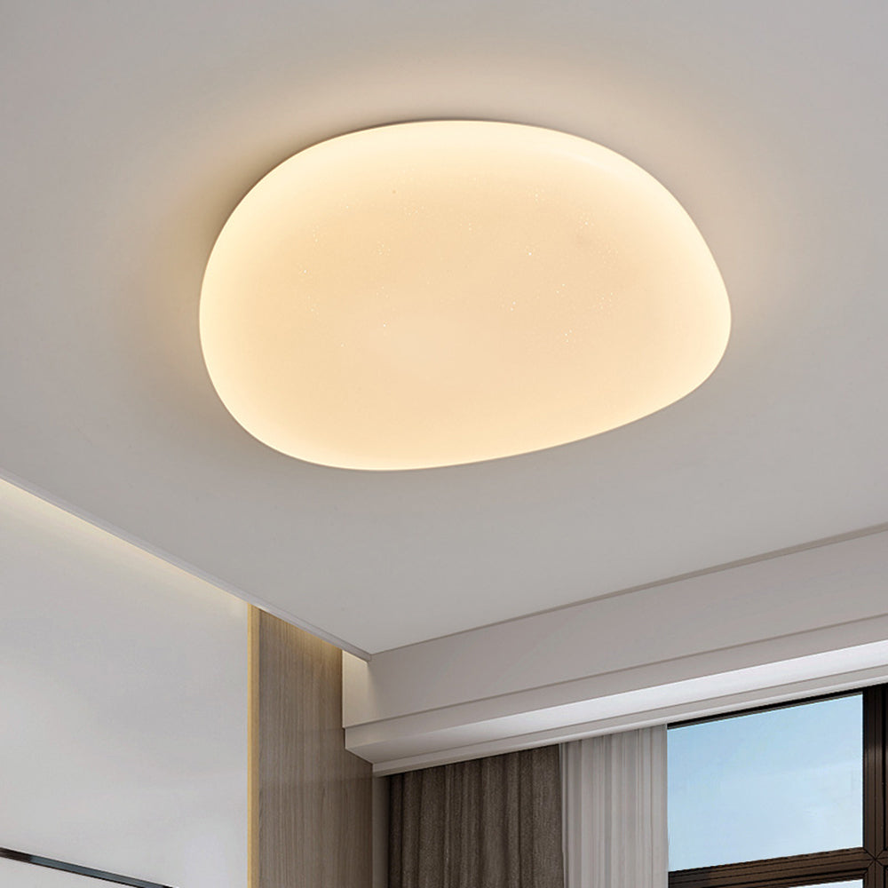 Sayu Flush Mount Ceiling Light, Pebbles Shape - Lamp Copper