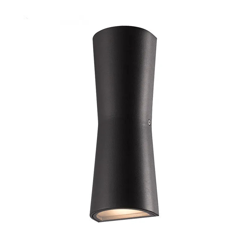 Laxor Minimalist Torch Metal Outdoor Wall Lamp Waterproof, Black/White - Lamp Copper
