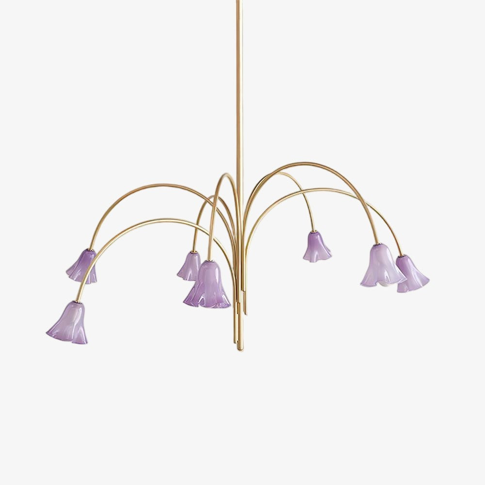 Musa Arched Arm Floral Chandelier Romantic Bedroom