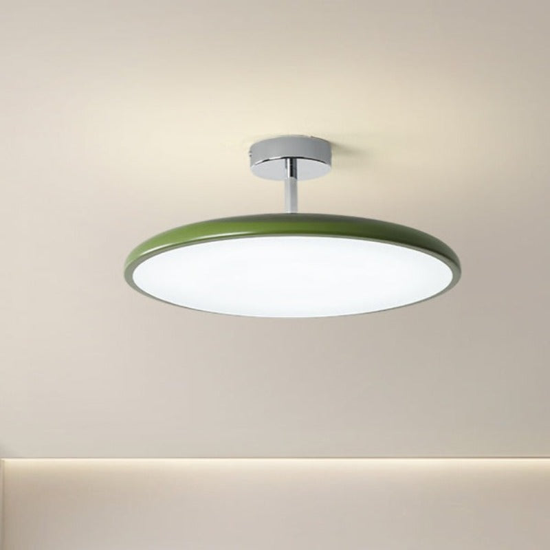 Valentina Vintage Flush Mount Ceiling Light Metal Red/White/Green LED Bedroom - Lamp Copper