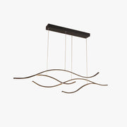 Arisha Pendant Light, Multi-Curved, Black/Gold - Lamp Copper