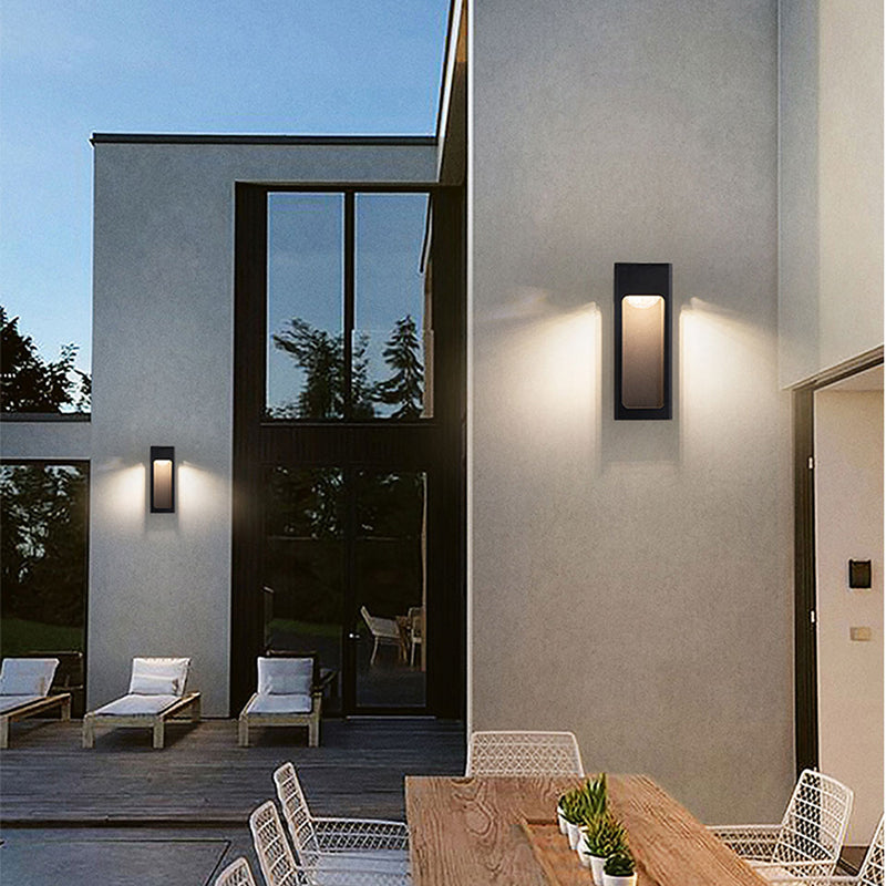 Solith Modern Waterproof Minimalist Geometric Outdoor Wall Light - Lamp Copper