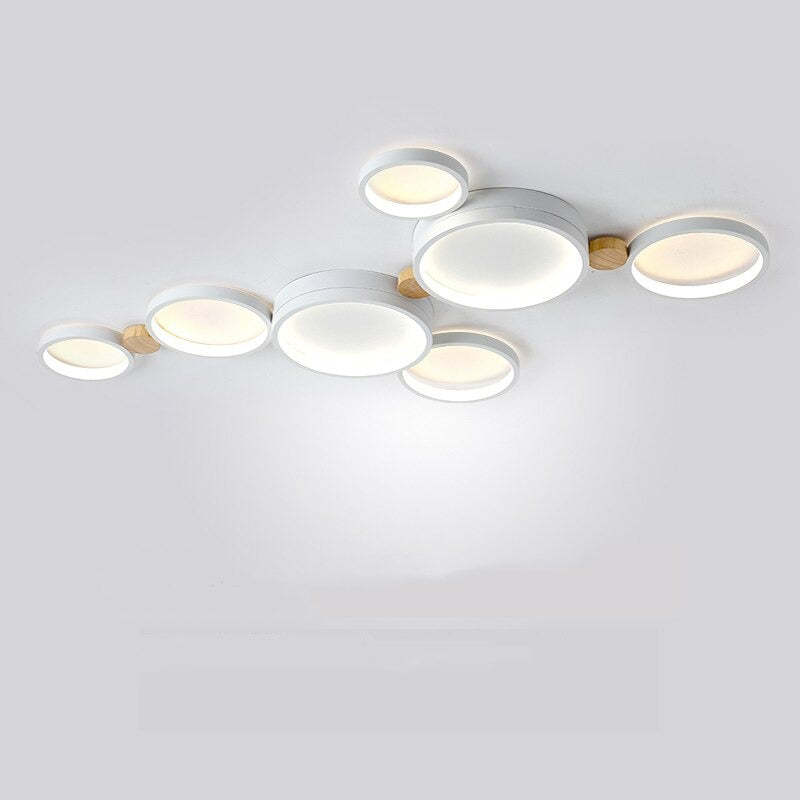 Arisha Round Flush Mount Ceiling Light 3 Colour 3/4/5/6/7 Heads - Lamp Copper