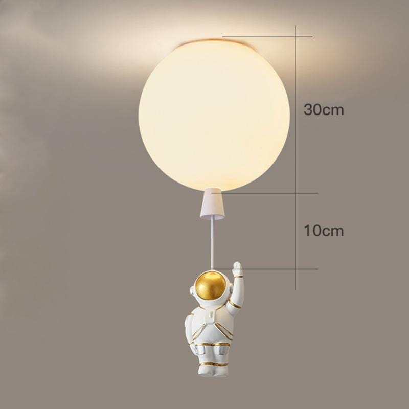 Aria Astronaut Balloon Flush Mount Ceiling Light, L 20/25/30/35cm - Lamp Copper