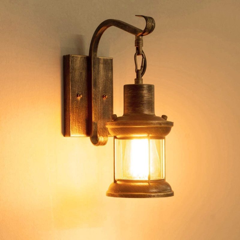 Etra Industrial Style Indoor Retro Wall Lamp - Lamp Copper