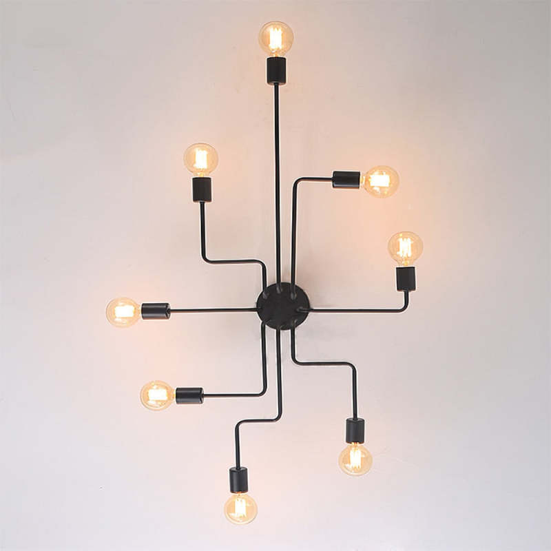 Arisha Vintage Modern Minimalist Industrial Metal Black Ceiling Lamp - Lamp Copper
