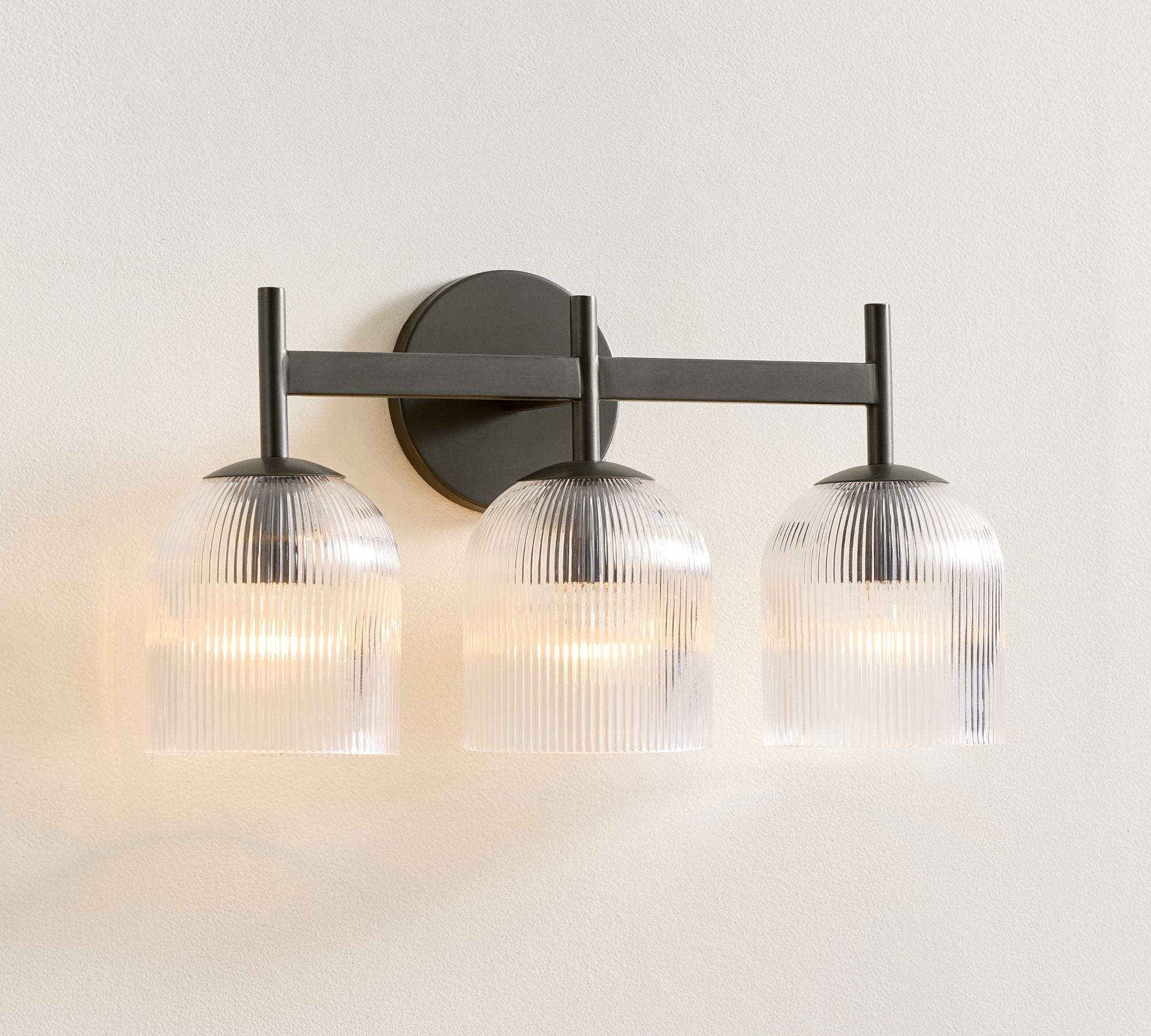 Haze Glass Metal Wall Light
