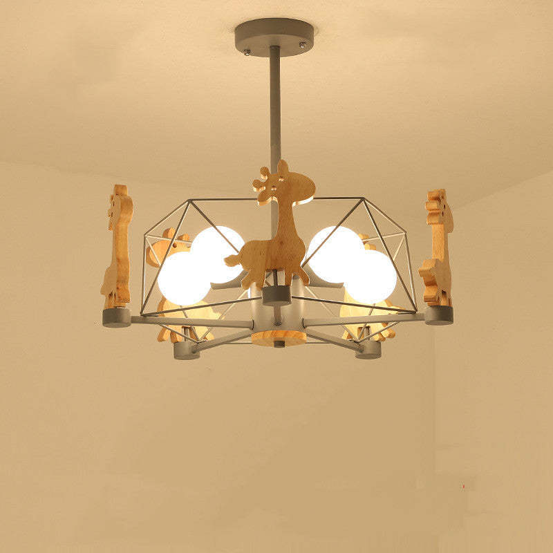Arisha Giraffes LED Flush Mount Ceiling Light - Lamp Copper