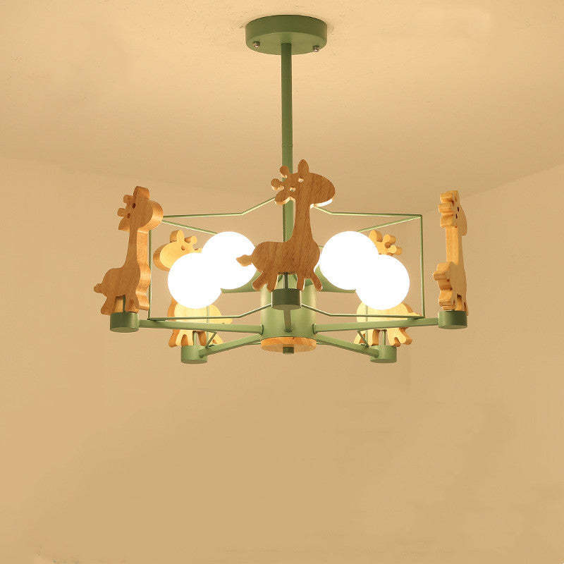Arisha Giraffes LED Flush Mount Ceiling Light - Lamp Copper
