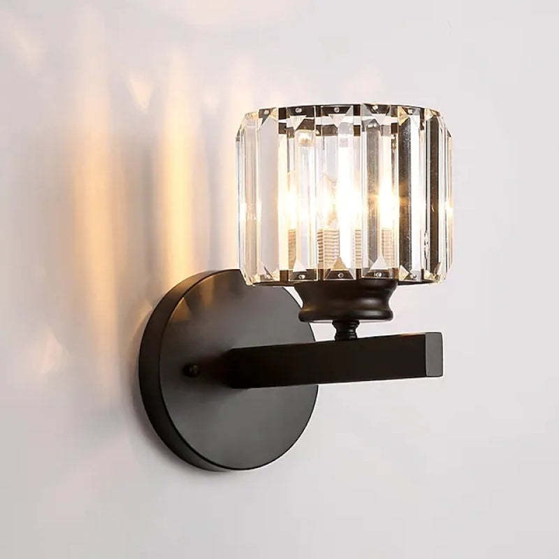 Arisha Modern LED Crystal Wall Lamp Square, Round - Lamp Copper