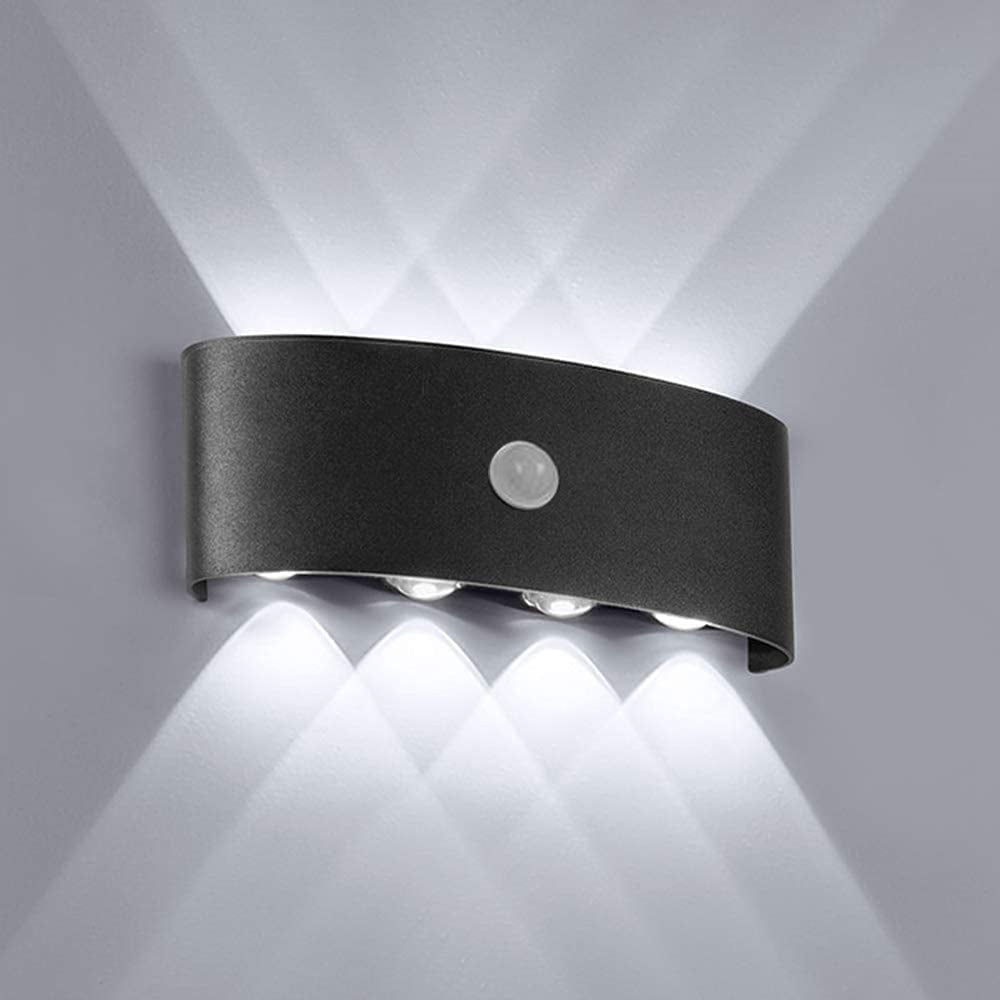 Ray Modern Simple Metal/Acrylic Fixtures Up And Down LED Light Wall Lamp, Black/White - Lamp Copper